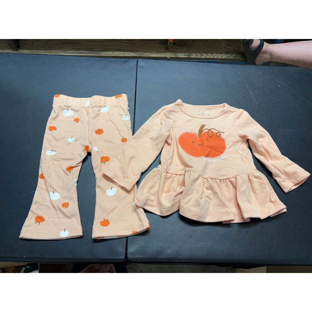 Carter's 3 months Cutest Pumpkin 2-Piece outfit Long Sleeve w/ flared leggings